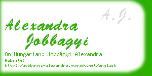 alexandra jobbagyi business card