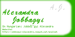 alexandra jobbagyi business card